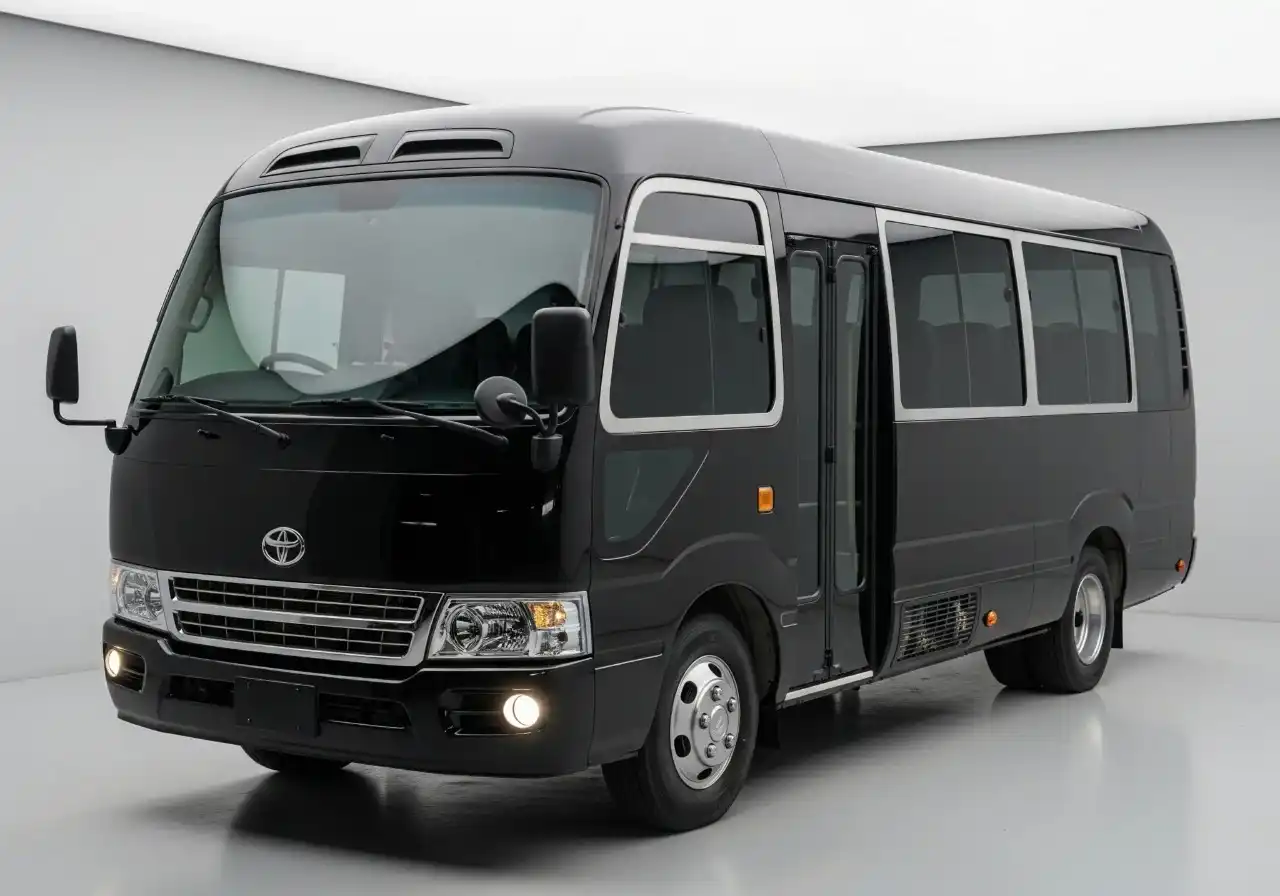 Toyota coaster Bus /30 seater bus for rent in Dubai, Abu dhabi, sharjah